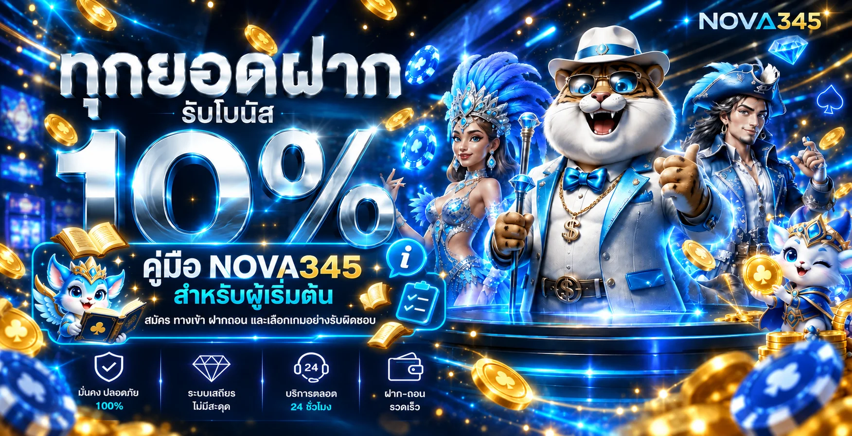 NOVA345 คู่มือผู้เริ่มต้น | สมัคร ทางเข้า ฝากถอน